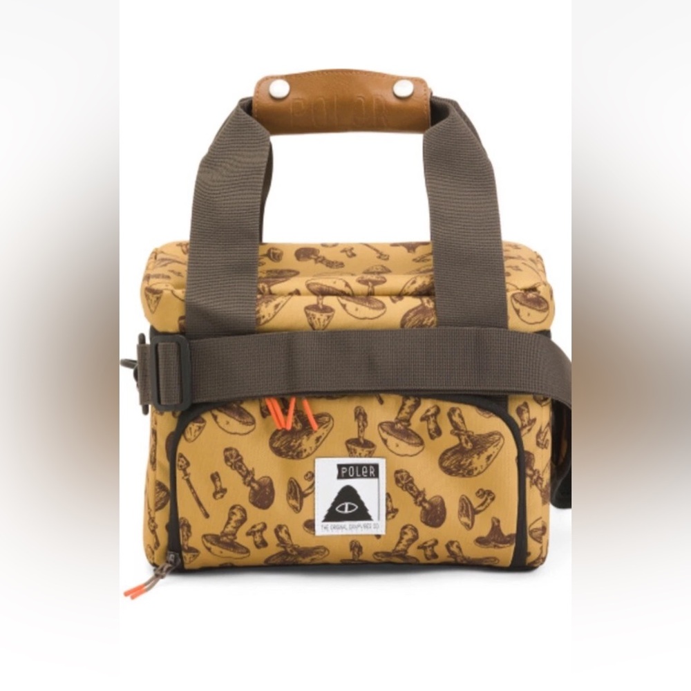 Poler Elevated Camera Cooler Bag NWT Mushroom Print